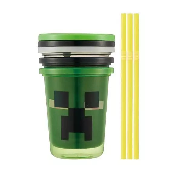 【日本直送】 スケーター ストロー付きタンブラー 3個セット 320ml マインクラフト 日本製 SIH3ST-A
